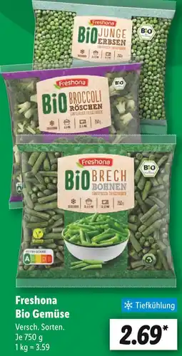 Lidl Freshona bio junge erbsen Angebot