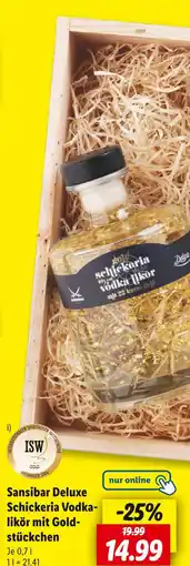 Lidl Sansibar deluxe schickeria vodka-likör Angebot