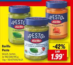 Lidl Barilla pesto alla genovese Angebot