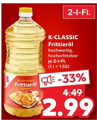 Kaufland K-classic frittieröl Angebot