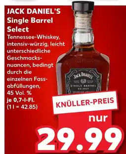 Kaufland Jack daniel's single barrel select Angebot