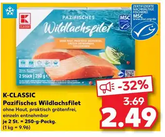 Kaufland K-classic pazifisches wildlachsfilet Angebot