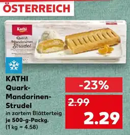 Kaufland Kathi quark-mandarinen-strudel Angebot
