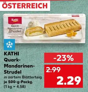Kaufland Kathi quark-mandarinen-strudel Angebot