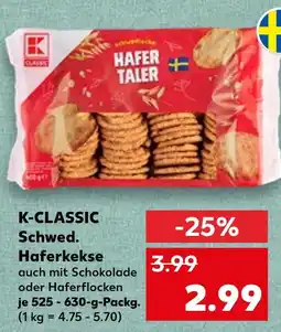 Kaufland K-classic schwed. haferkekse Angebot