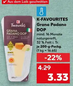 Kaufland K-favourites grana padano dop Angebot
