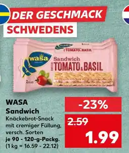 Kaufland Wasa sandwich Angebot