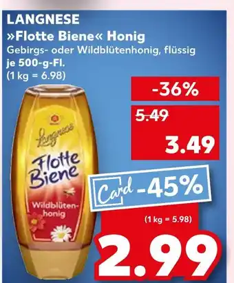 Kaufland Langnese flotte biene honig Angebot