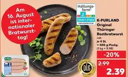 Kaufland K-purland original thüringer rostbratwurst roh Angebot