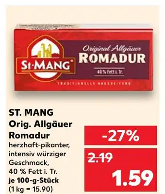 Kaufland St. mang orig. allgäuer romadur Angebot