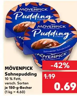 Kaufland Mövenpick sahnepudding Angebot