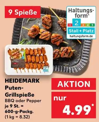 Kaufland Heidemark puten-grillspieße bbq Angebot