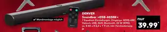 Kaufland Denver soundbar dsb-4030k Angebot