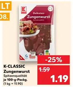 Kaufland K-classic zungenwurst Angebot