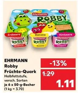 Kaufland Ehrmann robby früchte-quark Angebot