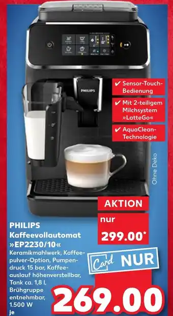 Kaufland Philips kaffeevollautomat ep2230/10 Angebot