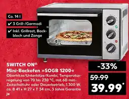 Kaufland Switch on mini-backofen sogb 1200 Angebot