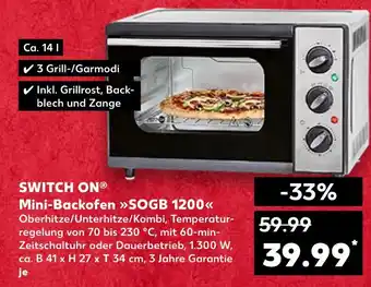 Kaufland Switch on mini-backofen sogb 1200 Angebot