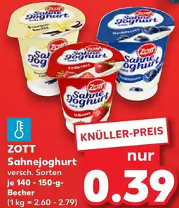 Kaufland ZOTT Sahnejoghurt Angebot