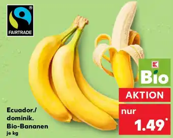 Kaufland Ecuador./ dominik. Bio-Bananen Angebot