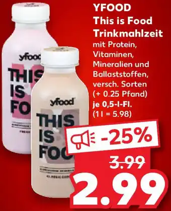 Kaufland YFOOD This is Food Trinkmahlzeit Angebot