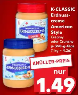 Kaufland K-CLASSIC Erdnusscreme American Style Angebot