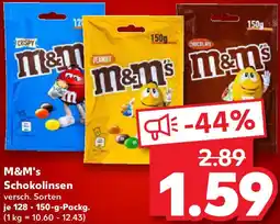 Kaufland M&M's Schokolinsen Angebot