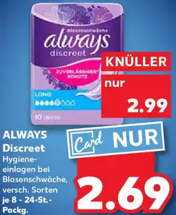 Kaufland ALWAYS Discreet Angebot