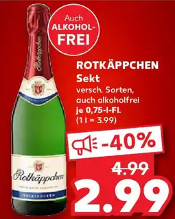 Kaufland ROTKÄPPCHEN Sekt Angebot