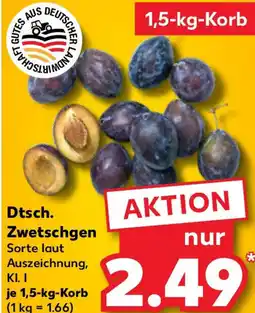 Kaufland Dtsch. Zwetschgen Angebot