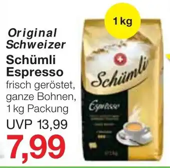 Jawoll Original Schweizer Schümli Espresso 1kg Angebot