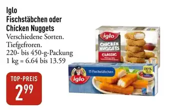 Galeria Markthalle Iglo Fischstäbchen oder Chicken Nuggets Angebot