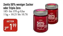 Galeria Markthalle Zentis 50% weniger Zucker oder Triple Zero Angebot