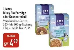 Galeria Markthalle 3Bears Bluey Bio Porridge oder Knuspermüsli Angebot