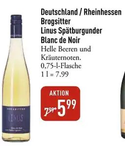 Galeria Markthalle Brogsitter Linus Spätburgunder Blanc de Noir Angebot