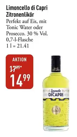 Galeria Markthalle Limoncello di Capri Zitronenlikör Angebot