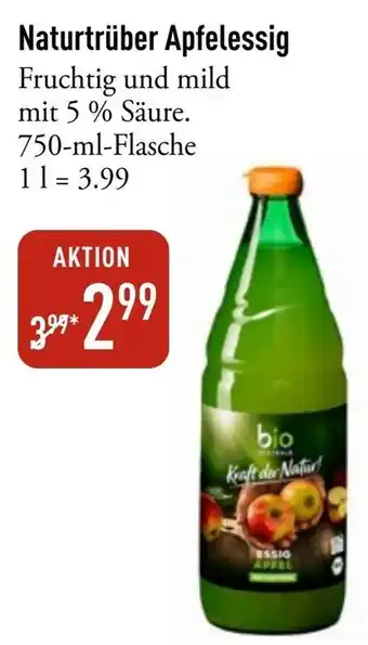 Galeria Markthalle bio ZENTRALE Naturtrüber Apfelessig Angebot
