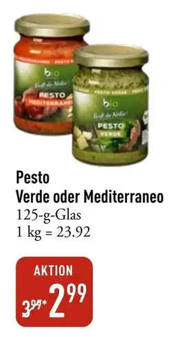 Galeria Markthalle bio ZENTRALE Pesto Verde oder Mediterraneo Angebot
