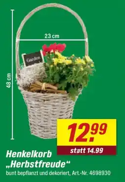 toom Baumarkt Henkelkorb „,Herbstfreude" Angebot