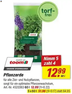 toom Baumarkt Pflanzerde Angebot