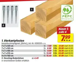 toom Baumarkt 1. Vierkantpfosten Angebot