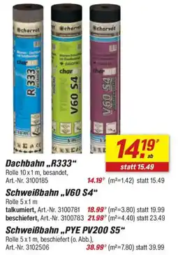 toom Baumarkt Dachbahn,,R333" Angebot