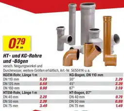 toom Baumarkt HT-und KG-Rohre und -Bögen Angebot