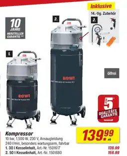 toom Baumarkt ROWI Kompressor Angebot
