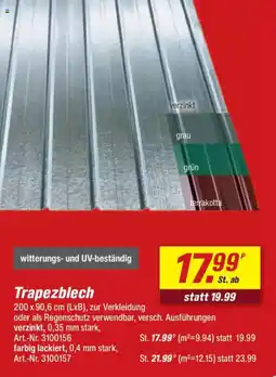 toom Baumarkt Trapezblech Angebot