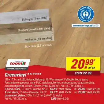 toom Baumarkt Greenvinyl Angebot