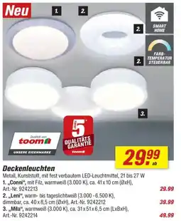 toom Baumarkt toom Deckenleuchten Angebot
