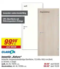 toom Baumarkt CLASSEN Innentür „Natura" Angebot