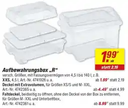 toom Baumarkt Aufbewahrungsbox ,,R" Angebot