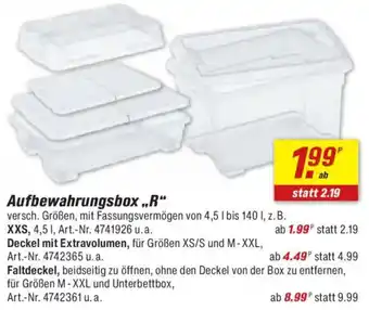 toom Baumarkt Aufbewahrungsbox ,,R" Angebot